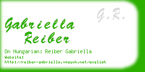 gabriella reiber business card